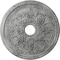 Ekena Millwork Rose and Ribbon Medallion (Canopies up to 4"), 23 5/8"OD x 4"ID x 1 1/2"P, Ultra Pure White Crackle CM23ROUWC - alternate 1